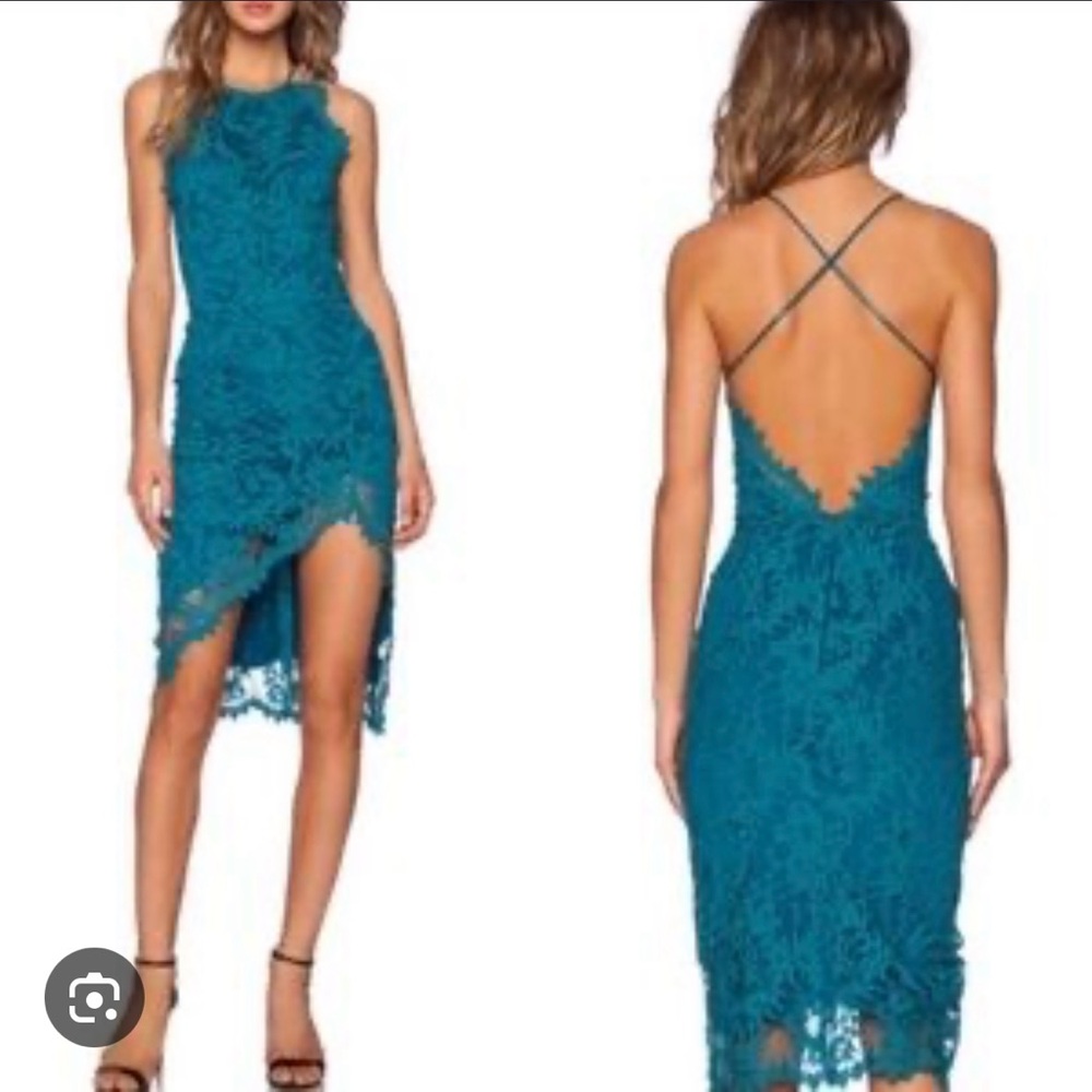 For Love & Lemons Maui Waui Slit Dress